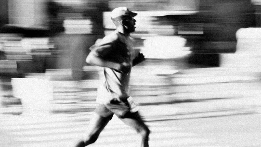 Man running demonstrating faith and endurance
